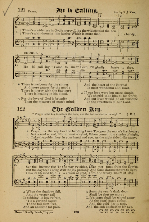 The Quartet: Four Complete Works in One Volume (Songs of Redeeming Love, The Ark of Praise, the Quiver of Sacred Song, and the Hymns of the Heart with Solos) page 120