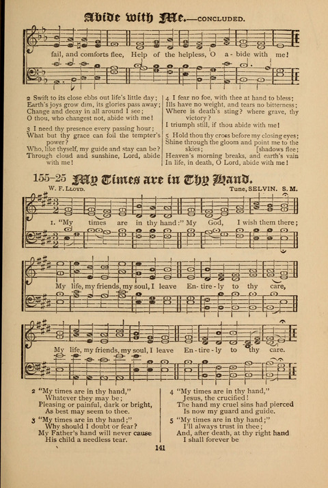 The Quartet: Four Complete Works in One Volume (Songs of Redeeming Love, The Ark of Praise, the Quiver of Sacred Song, and the Hymns of the Heart with Solos) page 141