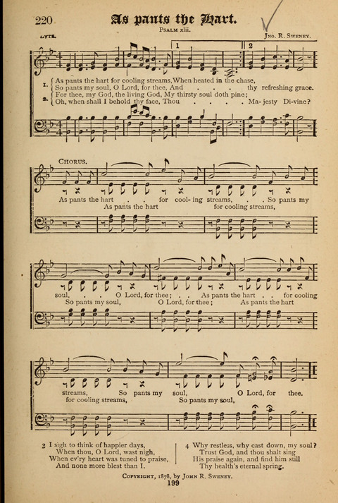 The Quartet: Four Complete Works in One Volume (Songs of Redeeming Love, The Ark of Praise, the Quiver of Sacred Song, and the Hymns of the Heart with Solos) page 197