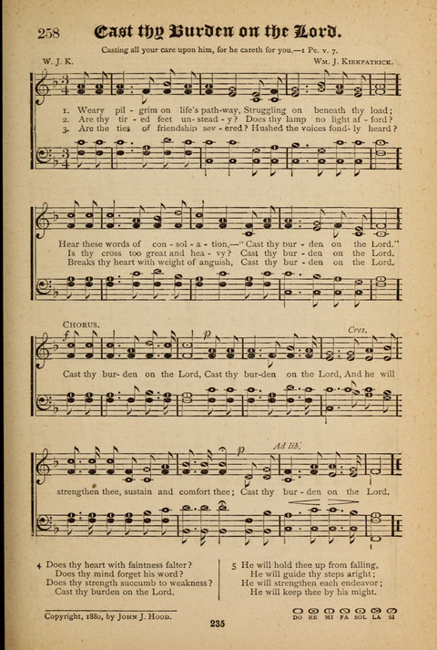 The Quartet: Four Complete Works in One Volume (Songs of Redeeming Love, The Ark of Praise, the Quiver of Sacred Song, and the Hymns of the Heart with Solos) page 233