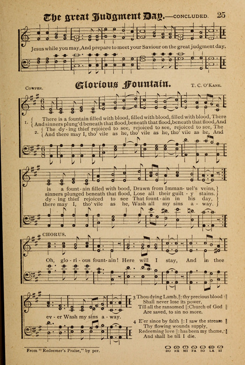 The Quartet: Four Complete Works in One Volume (Songs of Redeeming Love, The Ark of Praise, the Quiver of Sacred Song, and the Hymns of the Heart with Solos) page 25