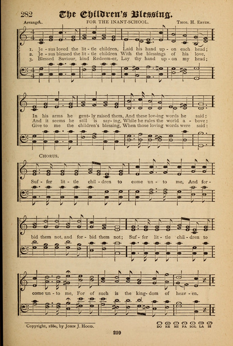 The Quartet: Four Complete Works in One Volume (Songs of Redeeming Love, The Ark of Praise, the Quiver of Sacred Song, and the Hymns of the Heart with Solos) page 257