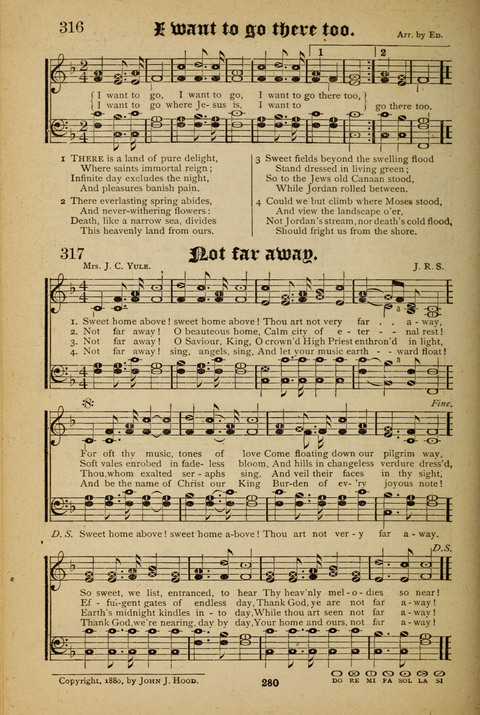The Quartet: Four Complete Works in One Volume (Songs of Redeeming Love, The Ark of Praise, the Quiver of Sacred Song, and the Hymns of the Heart with Solos) page 278