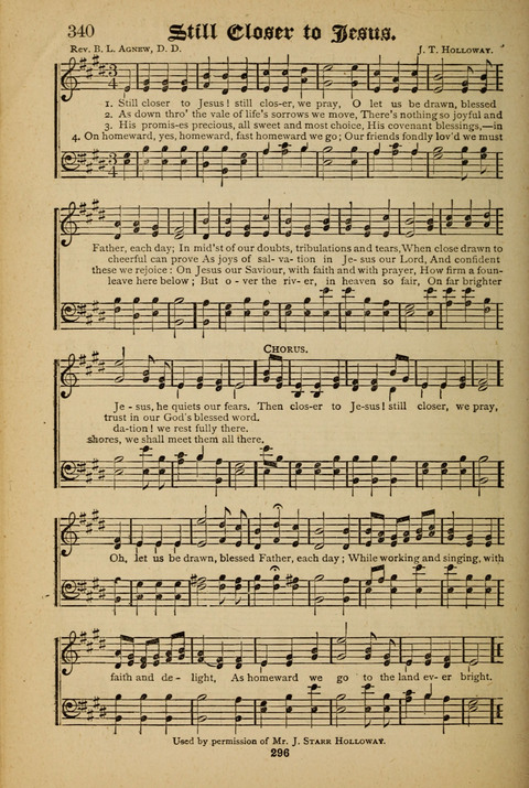 The Quartet: Four Complete Works in One Volume (Songs of Redeeming Love, The Ark of Praise, the Quiver of Sacred Song, and the Hymns of the Heart with Solos) page 294
