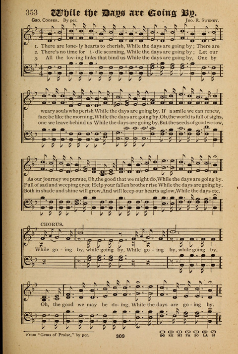 The Quartet: Four Complete Works in One Volume (Songs of Redeeming Love, The Ark of Praise, the Quiver of Sacred Song, and the Hymns of the Heart with Solos) page 307