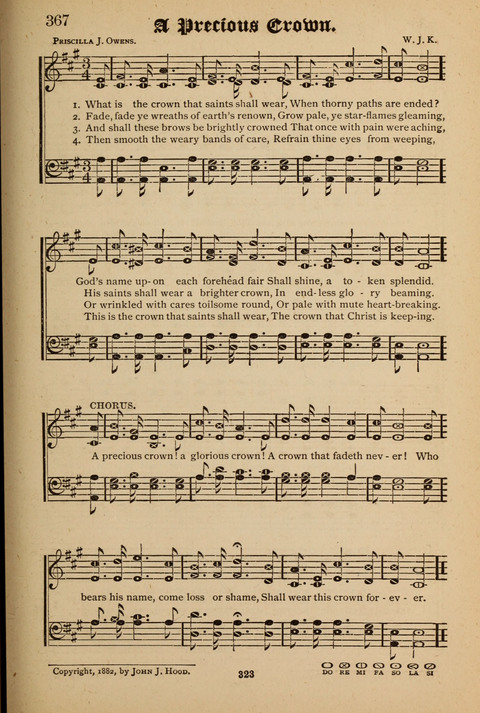 The Quartet: Four Complete Works in One Volume (Songs of Redeeming Love, The Ark of Praise, the Quiver of Sacred Song, and the Hymns of the Heart with Solos) page 321