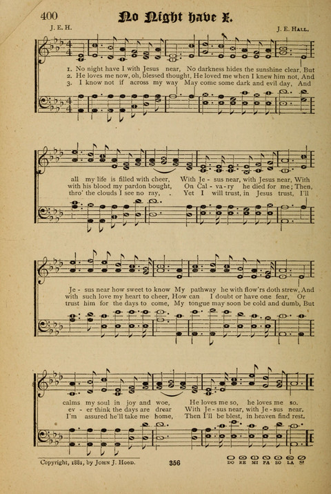 The Quartet: Four Complete Works in One Volume (Songs of Redeeming Love, The Ark of Praise, the Quiver of Sacred Song, and the Hymns of the Heart with Solos) page 356