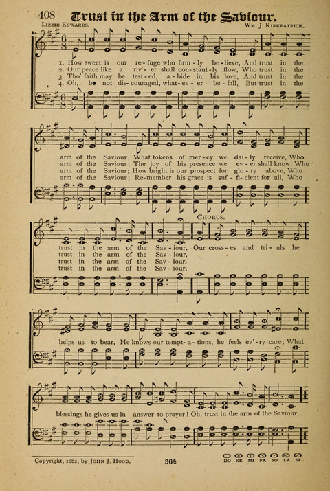 The Quartet: Four Complete Works in One Volume (Songs of Redeeming Love, The Ark of Praise, the Quiver of Sacred Song, and the Hymns of the Heart with Solos) page 364