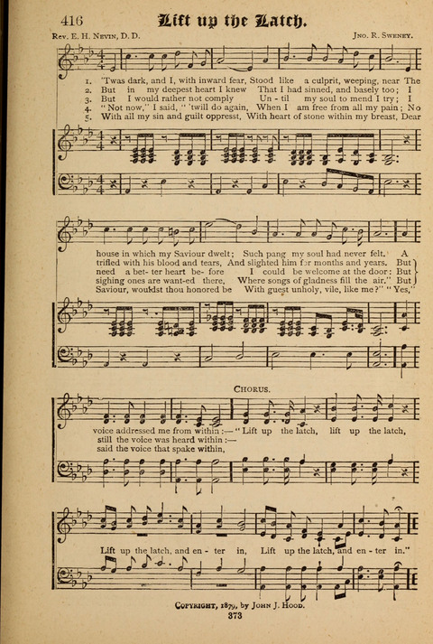 The Quartet: Four Complete Works in One Volume (Songs of Redeeming Love, The Ark of Praise, the Quiver of Sacred Song, and the Hymns of the Heart with Solos) page 373