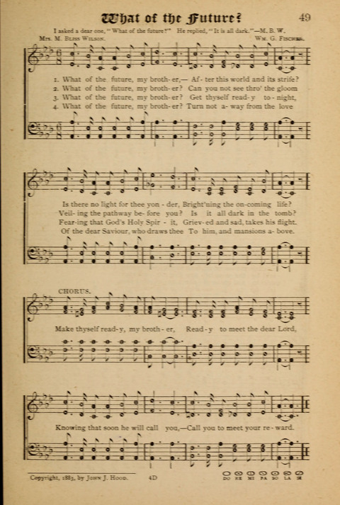 The Quartet: Four Complete Works in One Volume (Songs of Redeeming Love, The Ark of Praise, the Quiver of Sacred Song, and the Hymns of the Heart with Solos) page 49