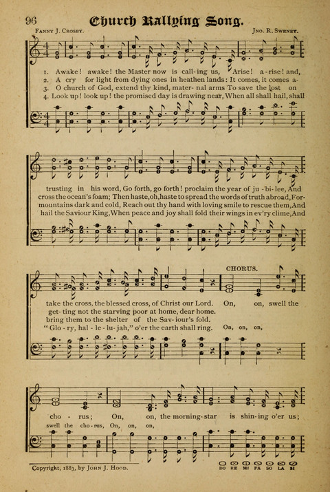 The Quartet: Four Complete Works in One Volume (Songs of Redeeming Love, The Ark of Praise, the Quiver of Sacred Song, and the Hymns of the Heart with Solos) page 96