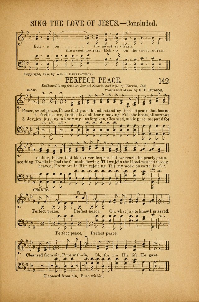 Quartette: containing Songs for the Ransomed, Songs of Love Peace and Joy, Gems of Gospel Song, Salvation Echoes, with one hundred choice selections added page 127