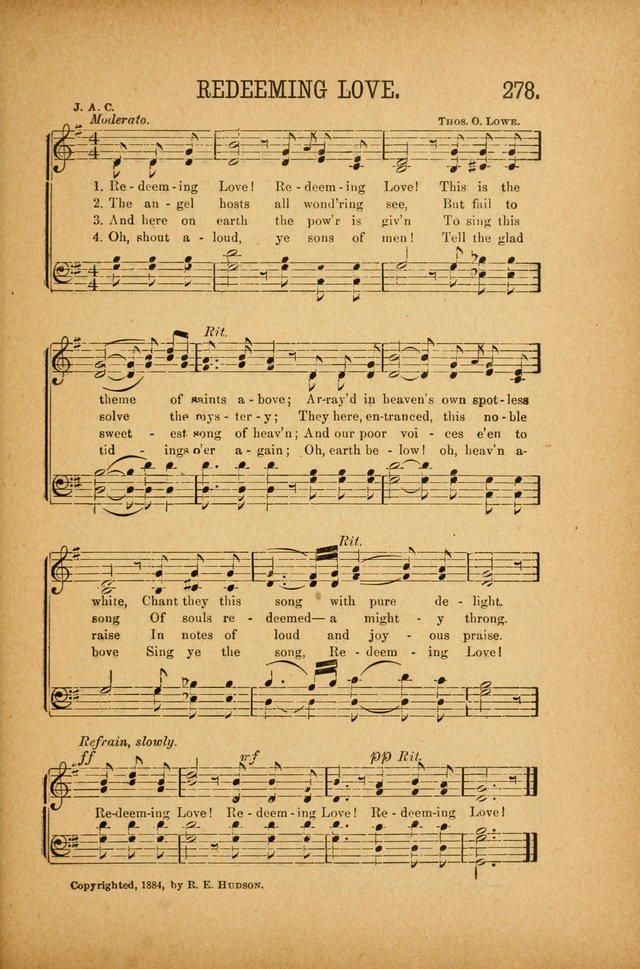 Quartette: containing Songs for the Ransomed, Songs of Love Peace and Joy, Gems of Gospel Song, Salvation Echoes, with one hundred choice selections added page 187