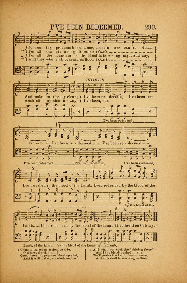 Quartette: containing Songs for the Ransomed, Songs of Love Peace and Joy, Gems of Gospel Song, Salvation Echoes, with one hundred choice selections added page 189