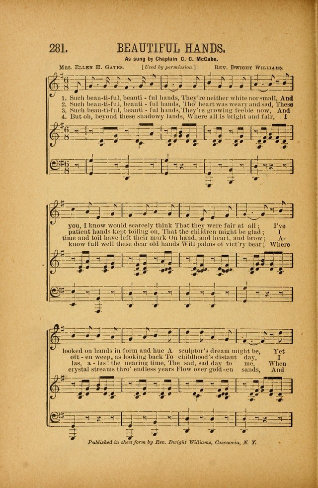 Quartette: containing Songs for the Ransomed, Songs of Love Peace and Joy, Gems of Gospel Song, Salvation Echoes, with one hundred choice selections added page 190