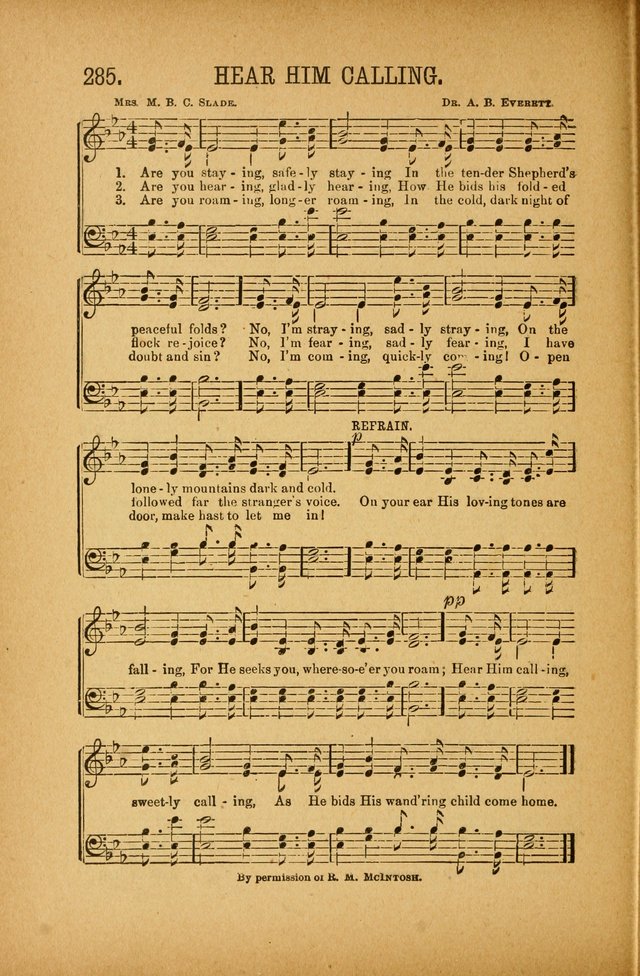 Quartette: containing Songs for the Ransomed, Songs of Love Peace and Joy, Gems of Gospel Song, Salvation Echoes, with one hundred choice selections added page 194