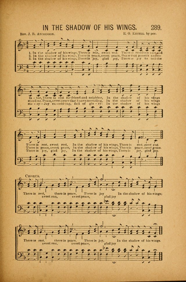 Quartette: containing Songs for the Ransomed, Songs of Love Peace and Joy, Gems of Gospel Song, Salvation Echoes, with one hundred choice selections added page 199