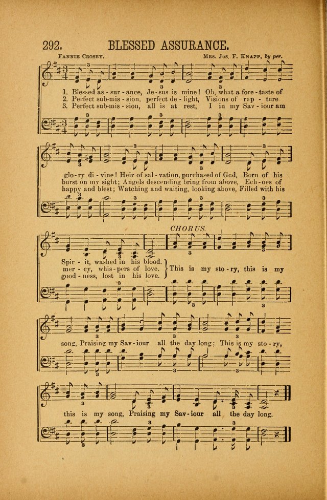 Quartette: containing Songs for the Ransomed, Songs of Love Peace and Joy, Gems of Gospel Song, Salvation Echoes, with one hundred choice selections added page 202