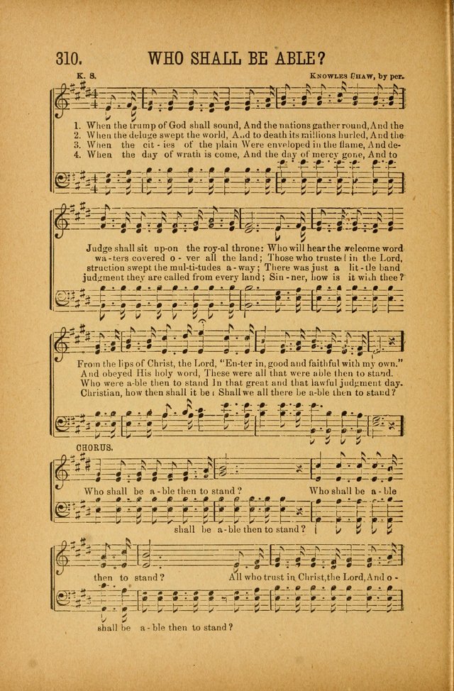 Quartette: containing Songs for the Ransomed, Songs of Love Peace and Joy, Gems of Gospel Song, Salvation Echoes, with one hundred choice selections added page 220