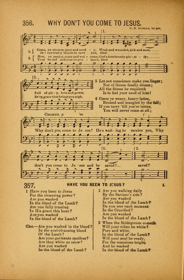 Quartette: containing Songs for the Ransomed, Songs of Love Peace and Joy, Gems of Gospel Song, Salvation Echoes, with one hundred choice selections added page 258
