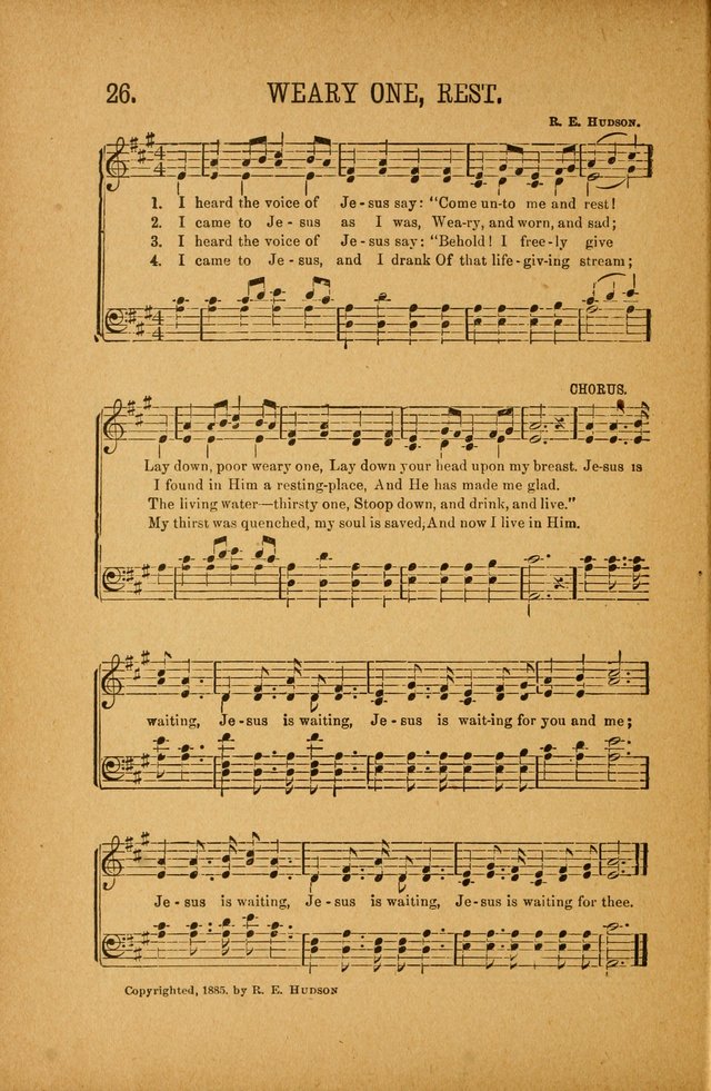 Quartette: containing Songs for the Ransomed, Songs of Love Peace and Joy, Gems of Gospel Song, Salvation Echoes, with one hundred choice selections added page 26