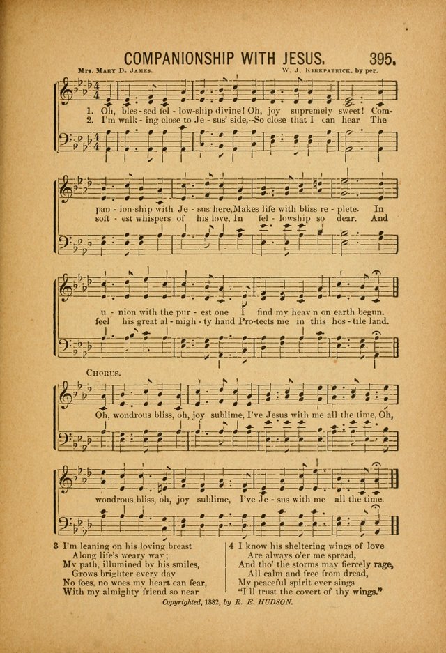 Quartette: containing Songs for the Ransomed, Songs of Love Peace and Joy, Gems of Gospel Song, Salvation Echoes, with one hundred choice selections added page 295
