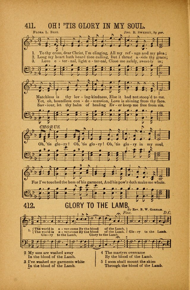 Quartette: containing Songs for the Ransomed, Songs of Love Peace and Joy, Gems of Gospel Song, Salvation Echoes, with one hundred choice selections added page 308