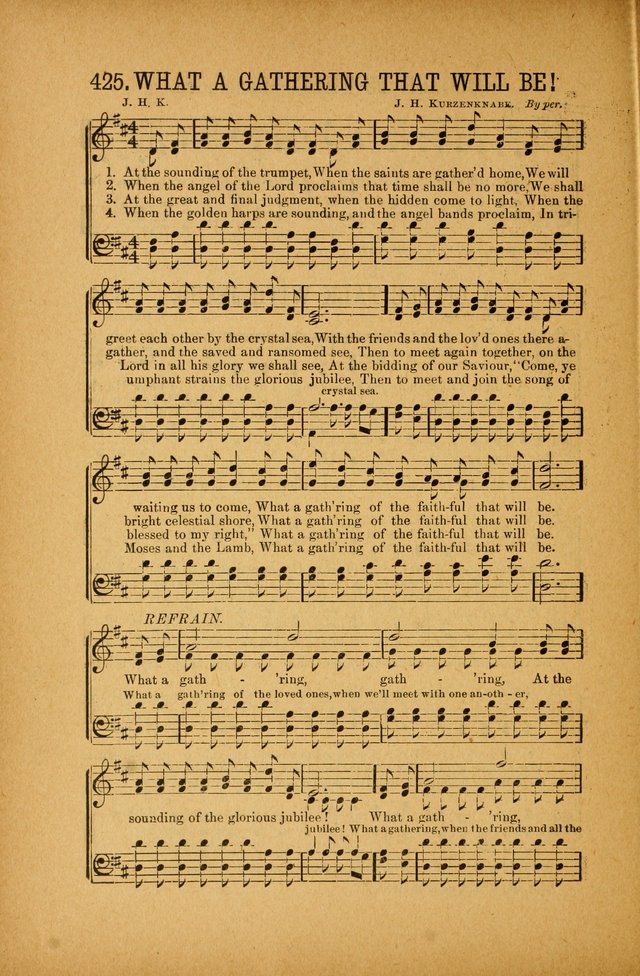Quartette: containing Songs for the Ransomed, Songs of Love Peace and Joy, Gems of Gospel Song, Salvation Echoes, with one hundred choice selections added page 316