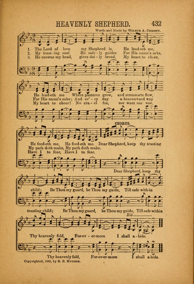 Quartette: containing Songs for the Ransomed, Songs of Love Peace and Joy, Gems of Gospel Song, Salvation Echoes, with one hundred choice selections added page 321