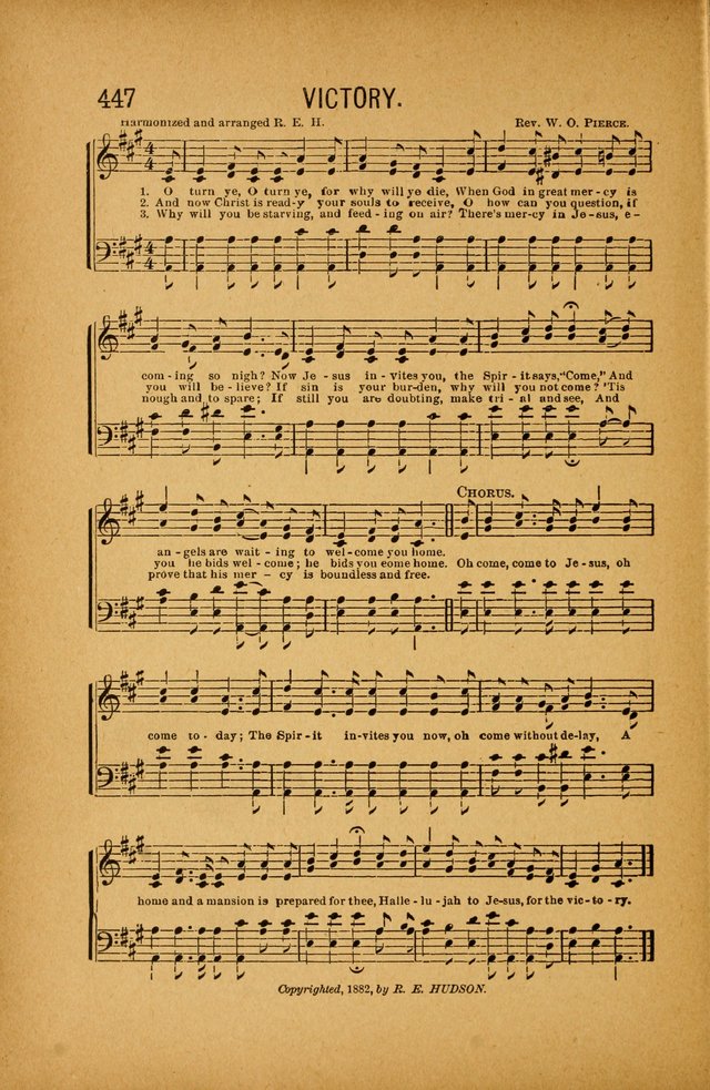 Quartette: containing Songs for the Ransomed, Songs of Love Peace and Joy, Gems of Gospel Song, Salvation Echoes, with one hundred choice selections added page 338