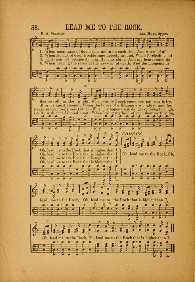 Quartette: containing Songs for the Ransomed, Songs of Love Peace and Joy, Gems of Gospel Song, Salvation Echoes, with one hundred choice selections added page 38