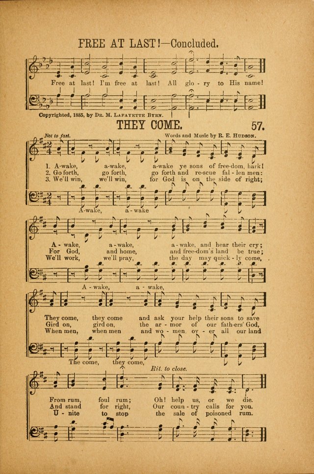Quartette: containing Songs for the Ransomed, Songs of Love Peace and Joy, Gems of Gospel Song, Salvation Echoes, with one hundred choice selections added page 57