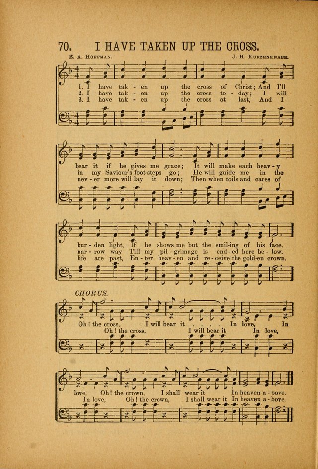 Quartette: containing Songs for the Ransomed, Songs of Love Peace and Joy, Gems of Gospel Song, Salvation Echoes, with one hundred choice selections added page 70