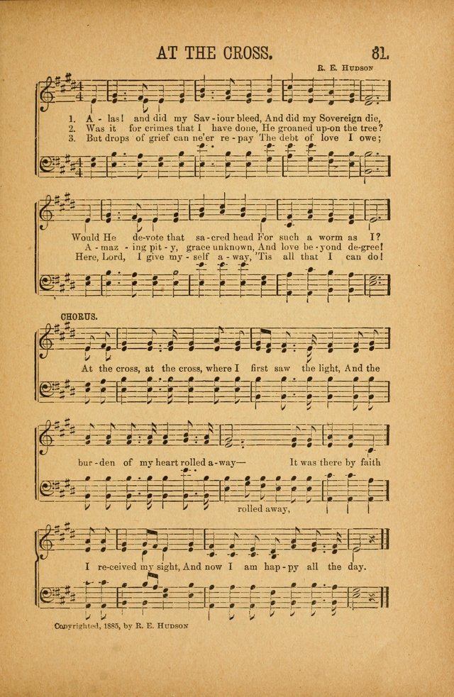 Quartette: containing Songs for the Ransomed, Songs of Love Peace and Joy, Gems of Gospel Song, Salvation Echoes, with one hundred choice selections added page 81