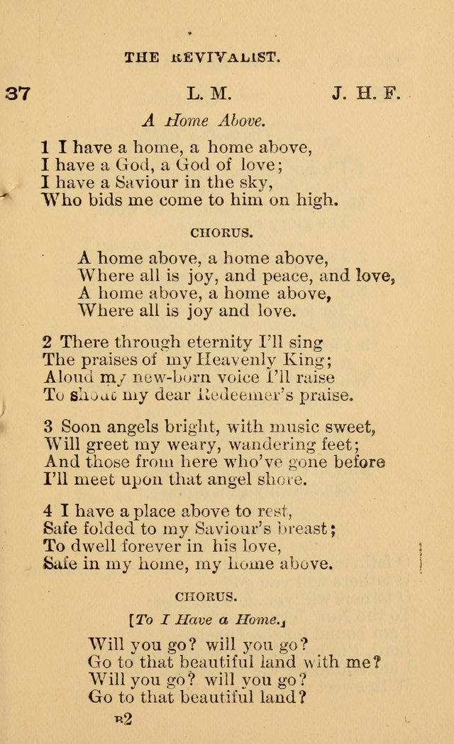 The Revivalist: Containing One Hundred Choice Revival Hymns, and One Hundred and Twenty-five Choruses: Designed for Use On Revival Occasions. (1st ed) page 41