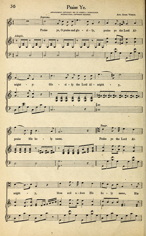 Rodeheaver Chorus Collection page 38