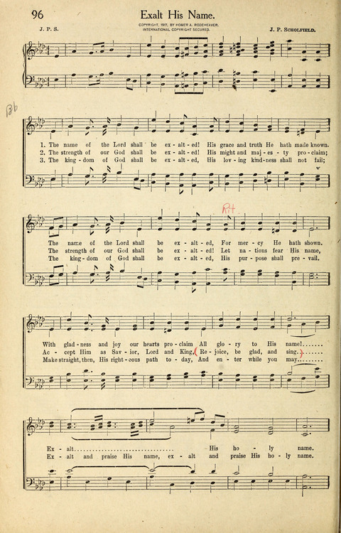 Rodeheaver Chorus Collection page 96
