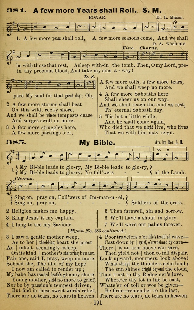 The Revivalist: a Collection of Choice Revival Hymns and Tunes page 191