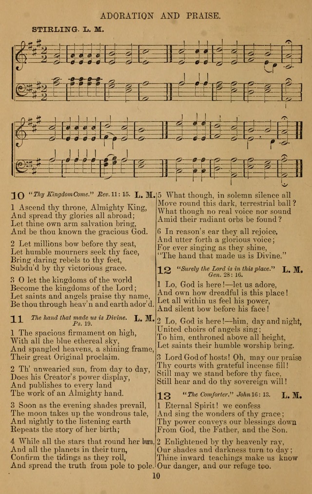 The Reformed Church Hymnal: with tunes page 10