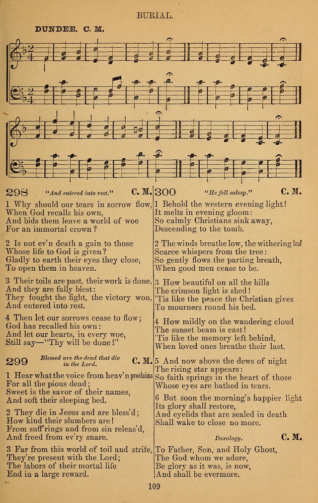 The Reformed Church Hymnal: with tunes page 109