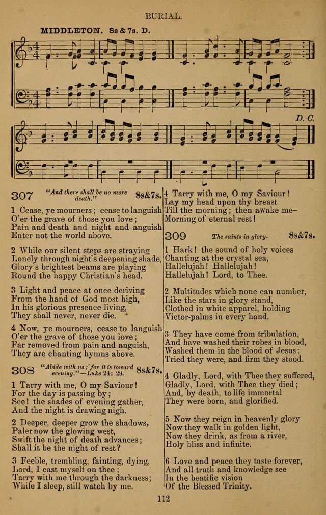 The Reformed Church Hymnal: with tunes page 112