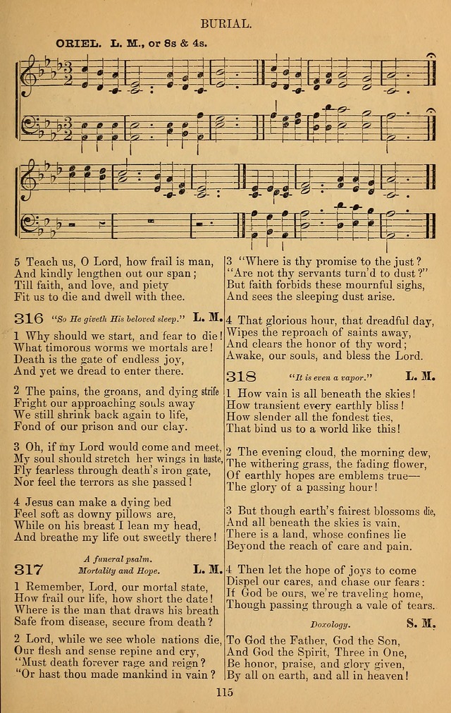 The Reformed Church Hymnal: with tunes page 115