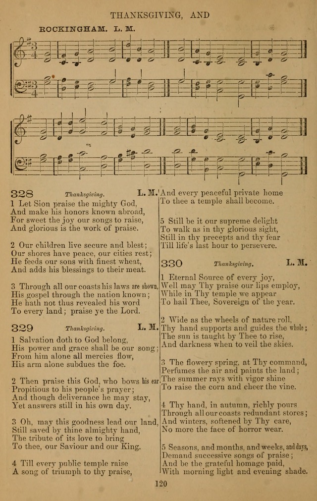 The Reformed Church Hymnal: with tunes page 120
