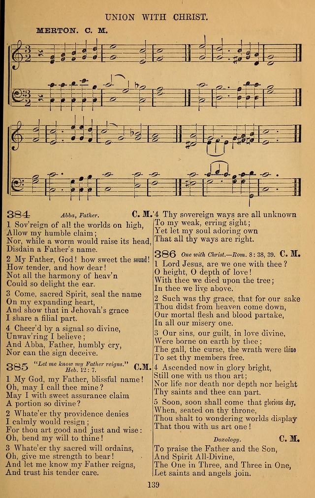 The Reformed Church Hymnal: with tunes page 139