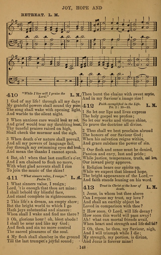 The Reformed Church Hymnal: with tunes page 148