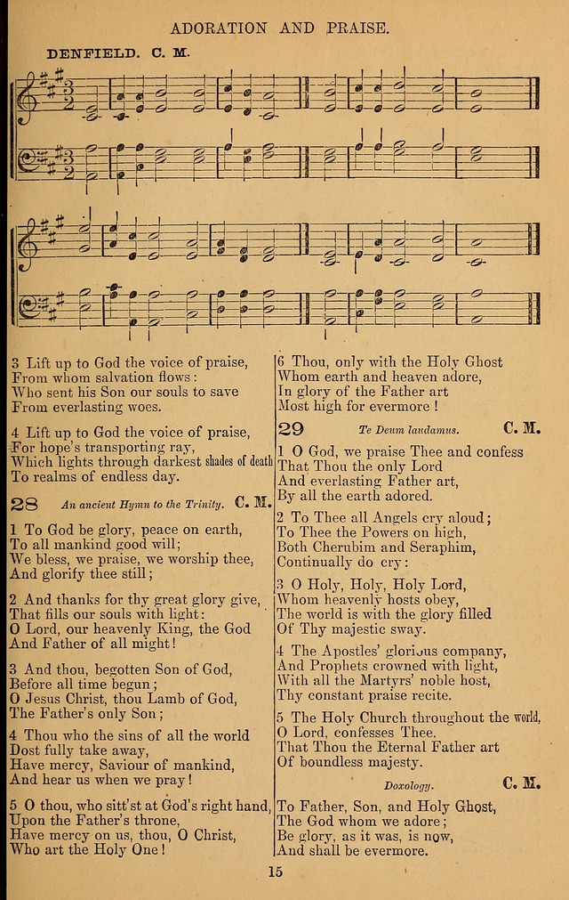 The Reformed Church Hymnal: with tunes page 15