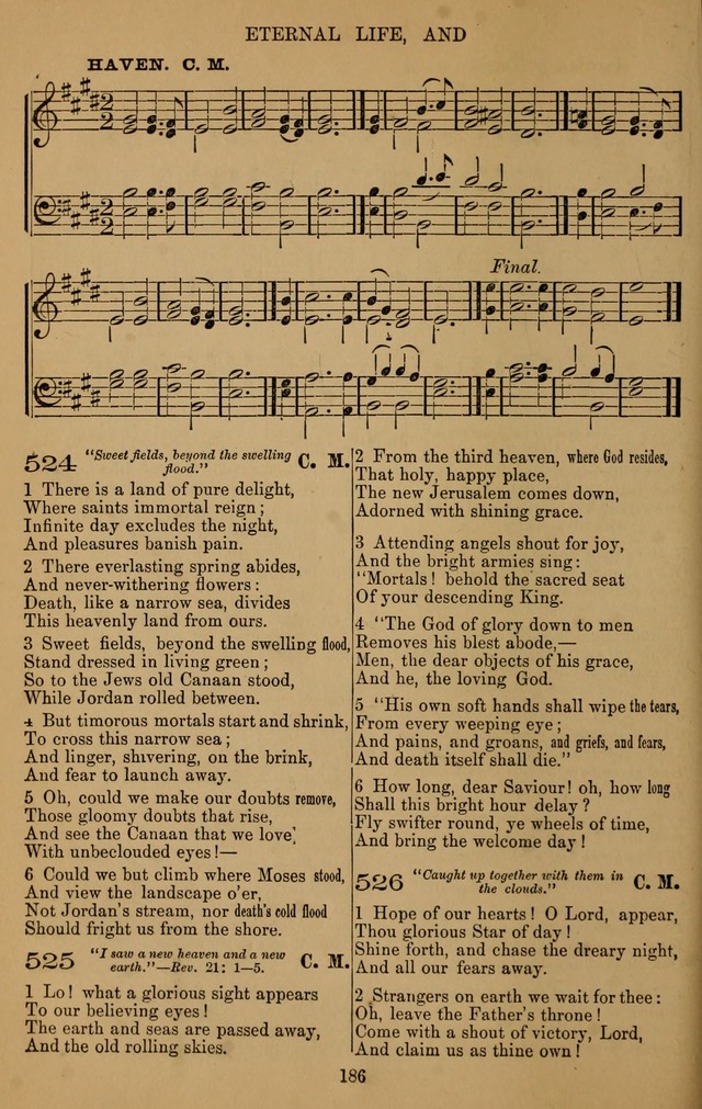 The Reformed Church Hymnal: with tunes page 186