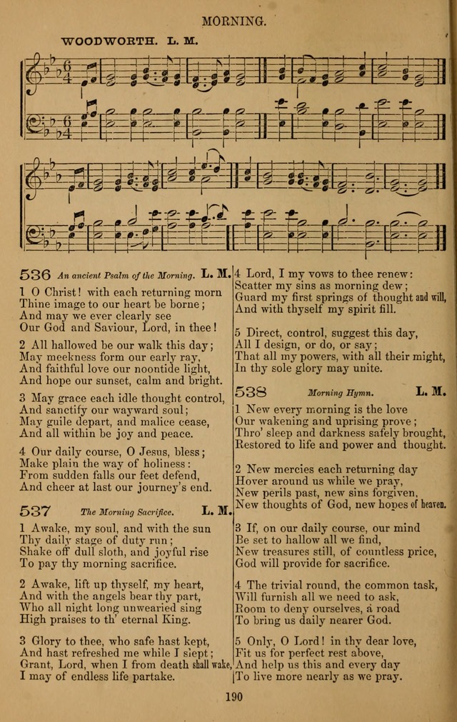 The Reformed Church Hymnal: with tunes page 190