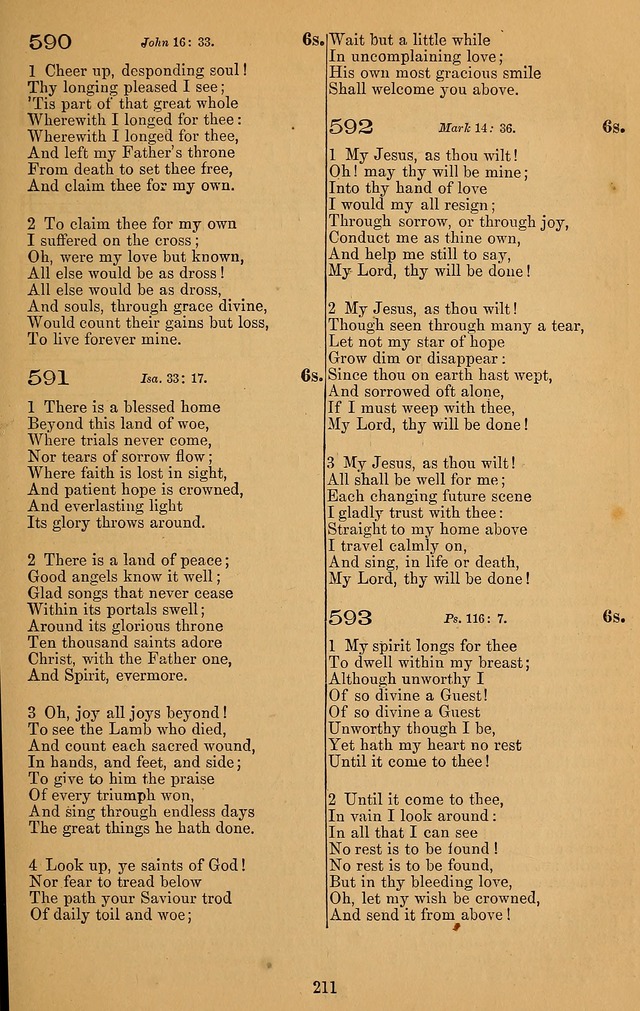 The Reformed Church Hymnal: with tunes page 211