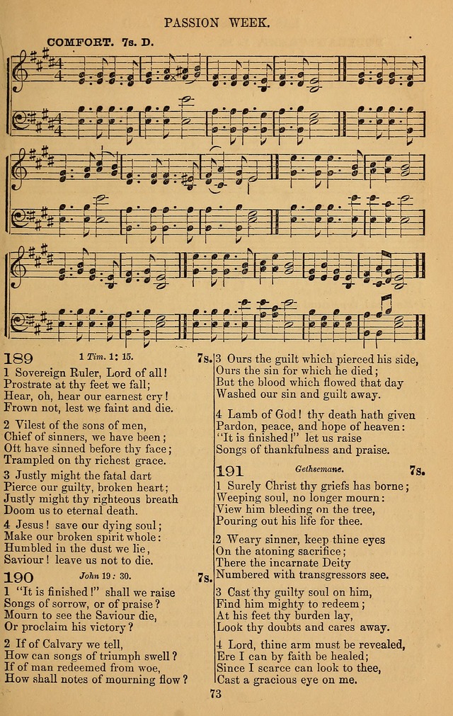 The Reformed Church Hymnal: with tunes page 73